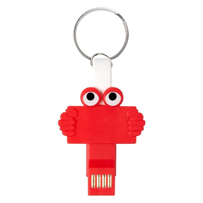 3-in-1 Charging Cable with Key Ring Attachment