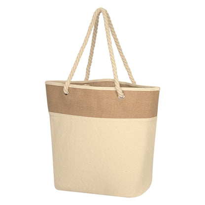 Burlap-styled Tote Bag