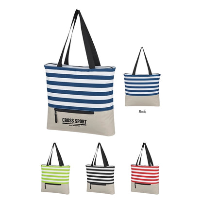 Big Striped Tote Bag