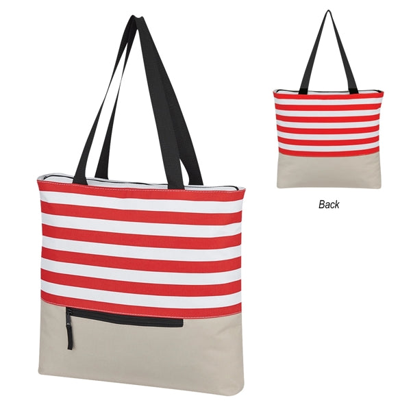 Big Striped Tote Bag