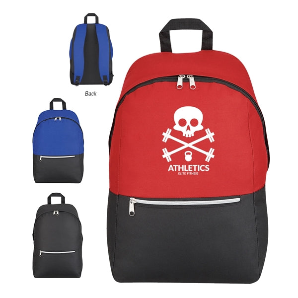 Aracri Silver Zippered Backpack