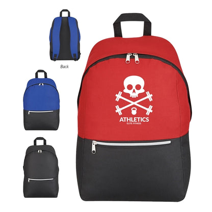 Aracri Silver Zippered Backpack