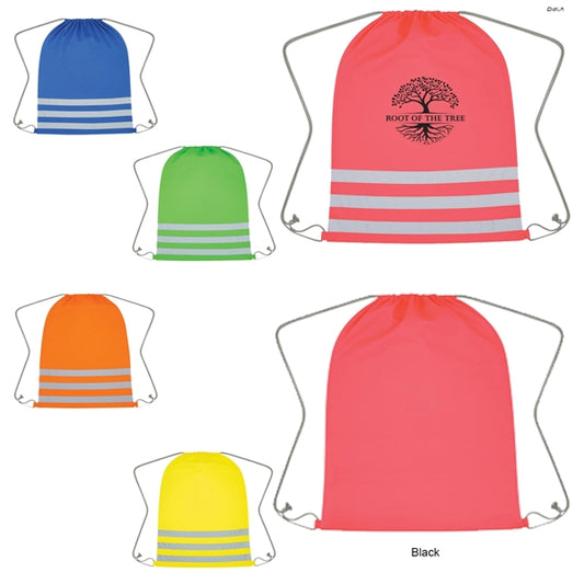 Reflective Safety Drawstring Bag