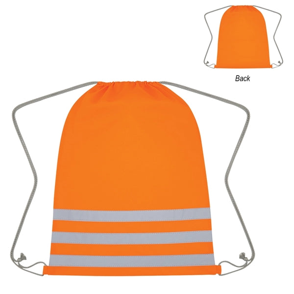 Reflective Safety Drawstring Bag