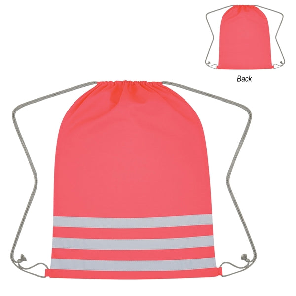 Reflective Safety Drawstring Bag