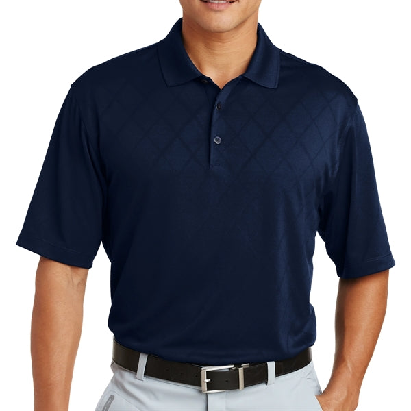 Distinctive Cross-over Textured Polo Shirt