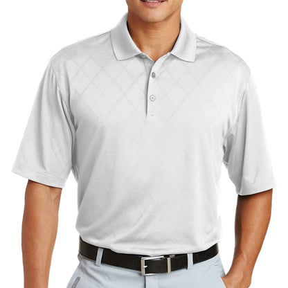 Distinctive Cross-over Textured Polo Shirt