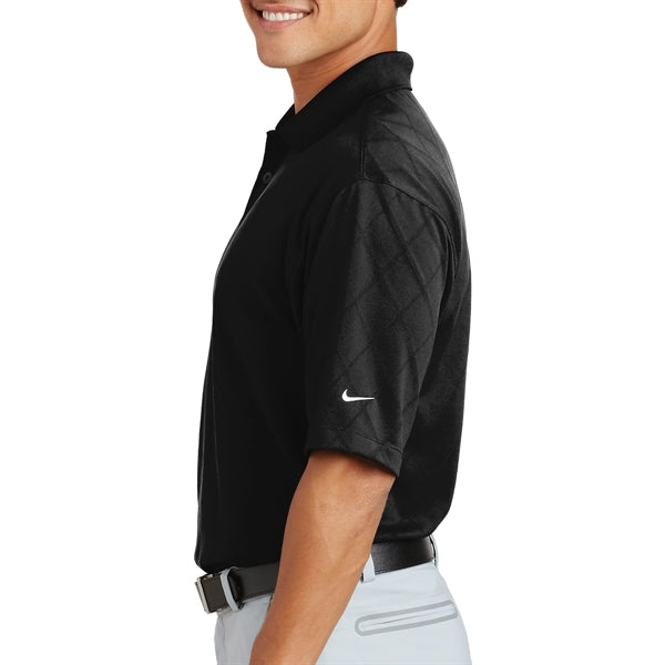 Distinctive Cross-over Textured Polo Shirt