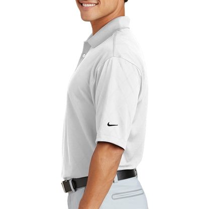 Distinctive Cross-over Textured Polo Shirt