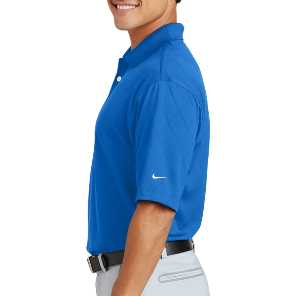 Distinctive Cross-over Textured Polo Shirt