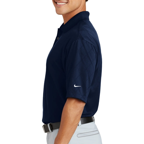 Distinctive Cross-over Textured Polo Shirt