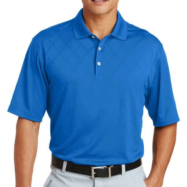 Distinctive Cross-over Textured Polo Shirt