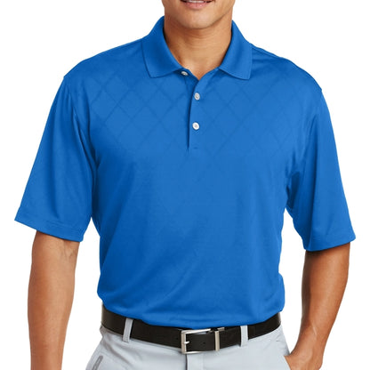 Distinctive Cross-over Textured Polo Shirt
