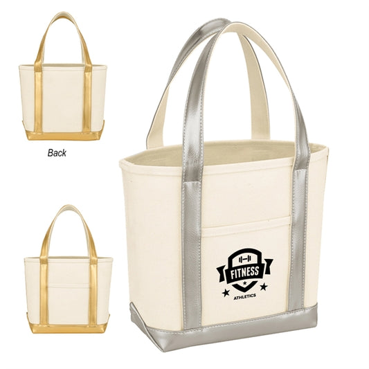 Stylish Metallic Designed Cotton Canvas Bag