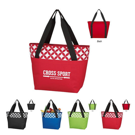 Cooler Tote Bag with Circular Design