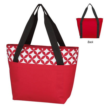 Cooler Tote Bag with Circular Design