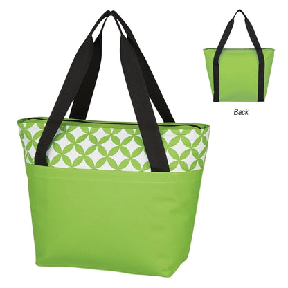 Cooler Tote Bag with Circular Design