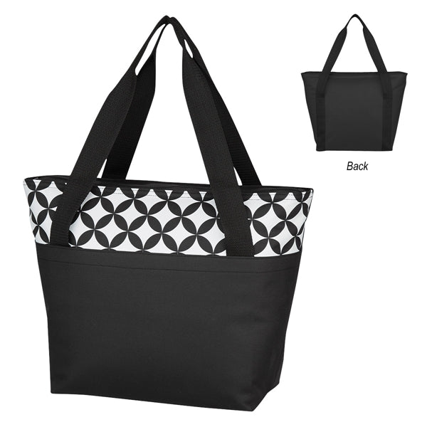 Cooler Tote Bag with Circular Design