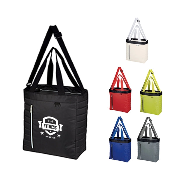 Quilted Polyester Cooler Tote Bag