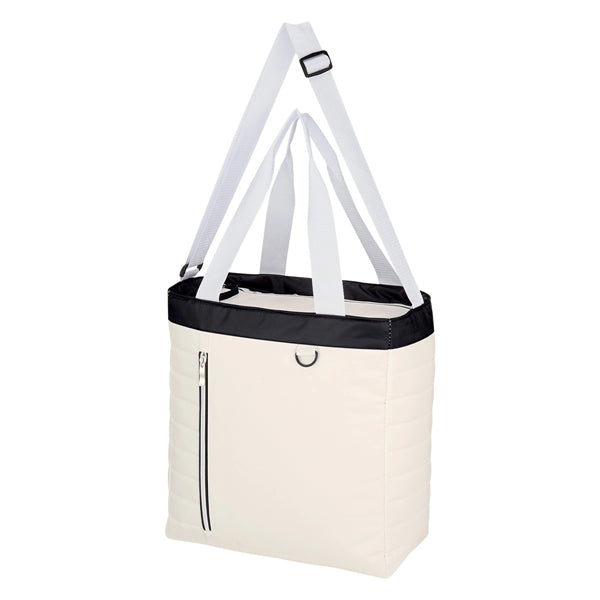 Quilted Polyester Cooler Tote Bag