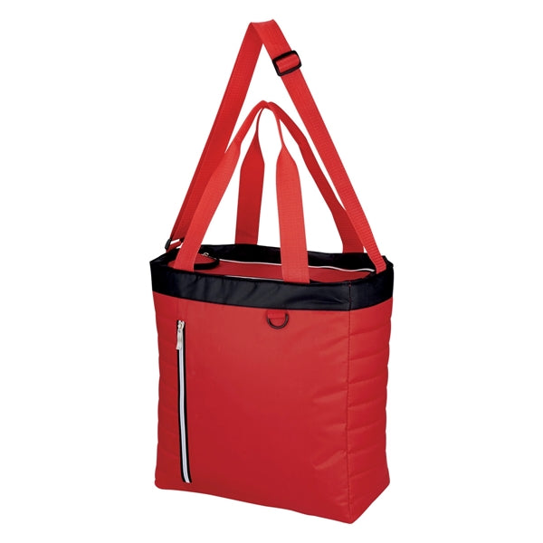Quilted Polyester Cooler Tote Bag