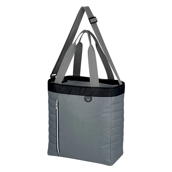 Quilted Polyester Cooler Tote Bag