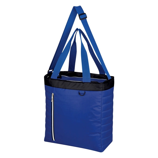 Quilted Polyester Cooler Tote Bag