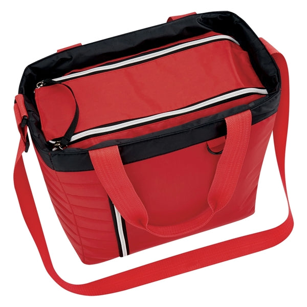 Quilted Polyester Cooler Tote Bag