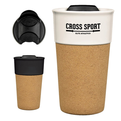 13 Oz. Durable Cork Travel Mug