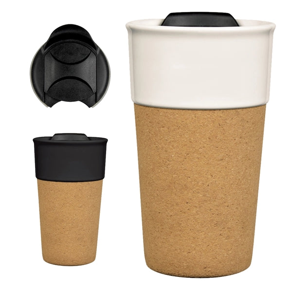 13 Oz. Durable Cork Travel Mug