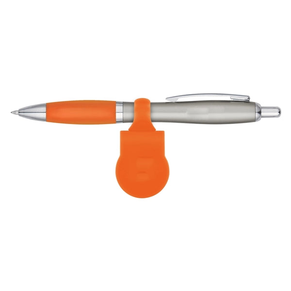 Clip-On Pen-Holding Webcam Cover with Sleek Pen