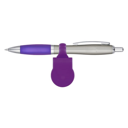 Clip-On Pen-Holding Webcam Cover with Sleek Pen