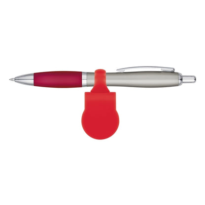 Clip-On Pen-Holding Webcam Cover with Sleek Pen