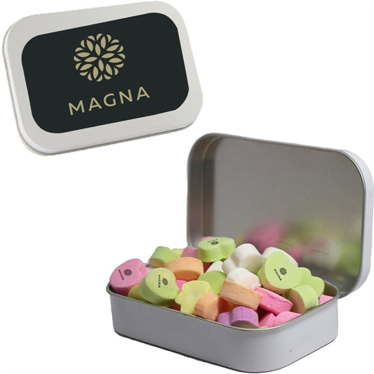 Large Hinged Tin with Gourmet Treats