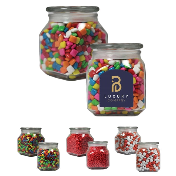 Customizable Square Apothecary Jar