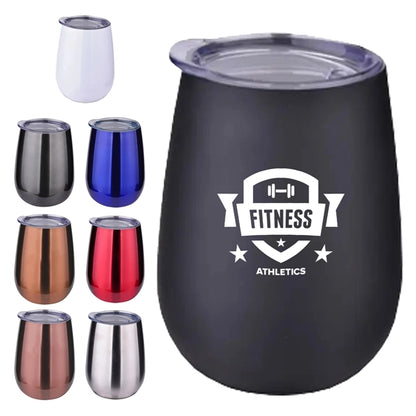 Stemless Wine Glass - 10 oz Stainless Steel