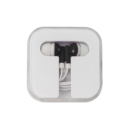 Earphones in Square-Shaped Case