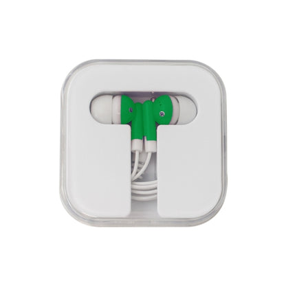 Earphones in Square-Shaped Case