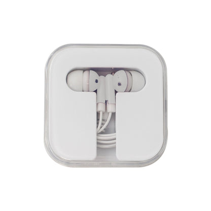 Earphones in Square-Shaped Case