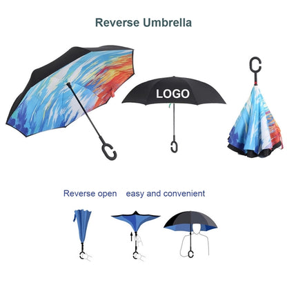 C Shape Handle Inverted Umbrella