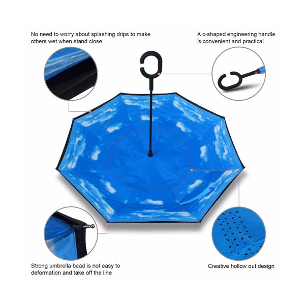 C Shape Handle Inverted Umbrella