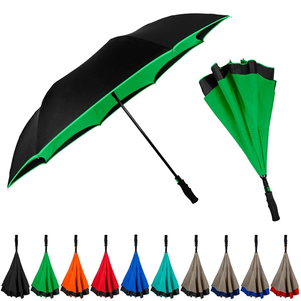 The Inversa Inverted Umbrella - Auto-Open, Reverse Closing