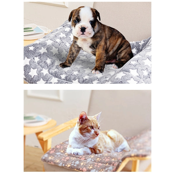Pet Blanket Warm Plush Throw Sleep Soft Cushion Pad