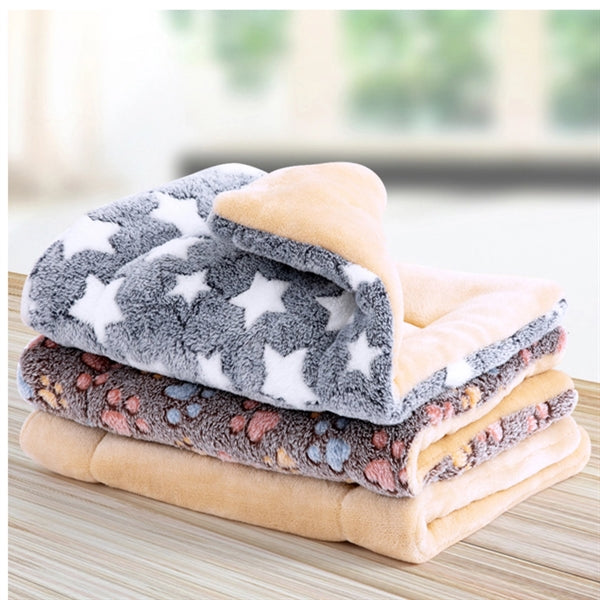 Pet Blanket Warm Plush Throw Sleep Soft Cushion Pad