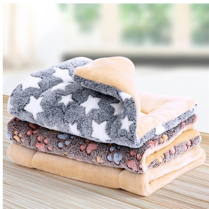 Pet Blanket Warm Plush Throw Sleep Soft Cushion Pad
