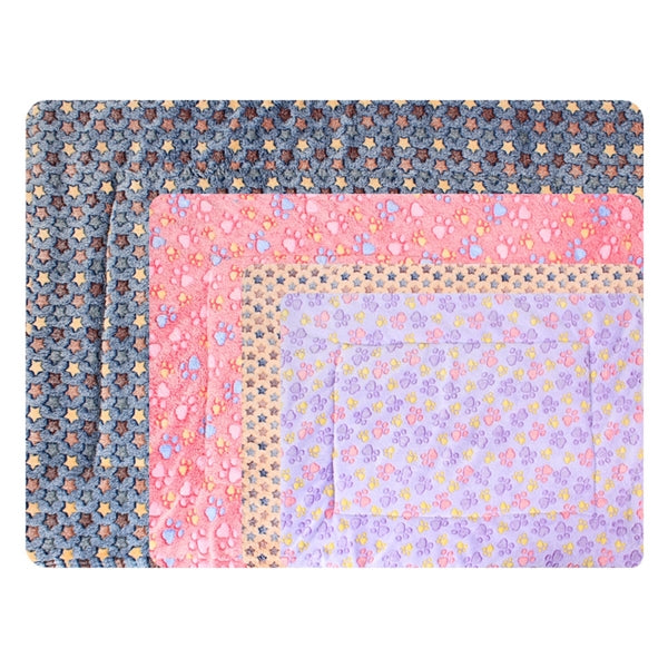 S/M/L/XL Pet Blanket Warm Plush Cushion Mat