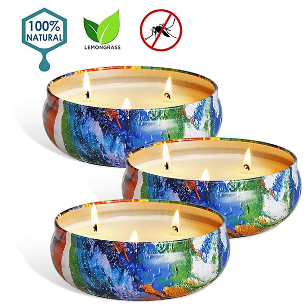 Aromatherap 14oz Canned Candle Green Candle