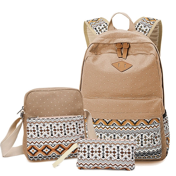 Canvas Bag 3-in-1 Student Bag Student Backpack