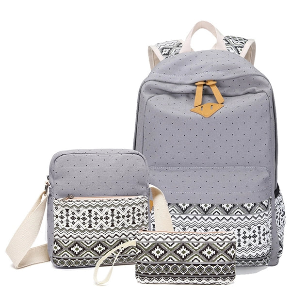 Canvas Bag 3-in-1 Student Bag Student Backpack