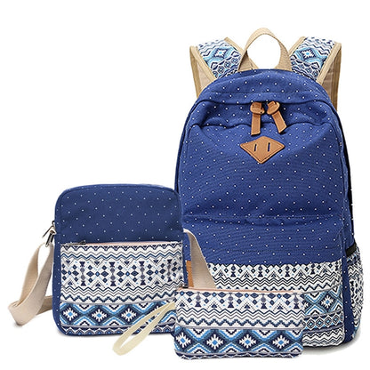 Canvas Bag 3-in-1 Student Bag Student Backpack